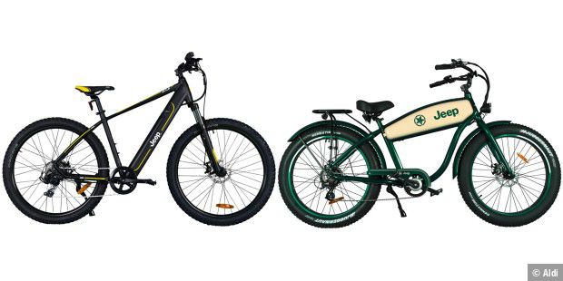 Aldi offers Jeep bikes with electric motors at discounts of over 30 percent. Aldi offers Jeep bikes with electric motors at discounts of over 30 percent.